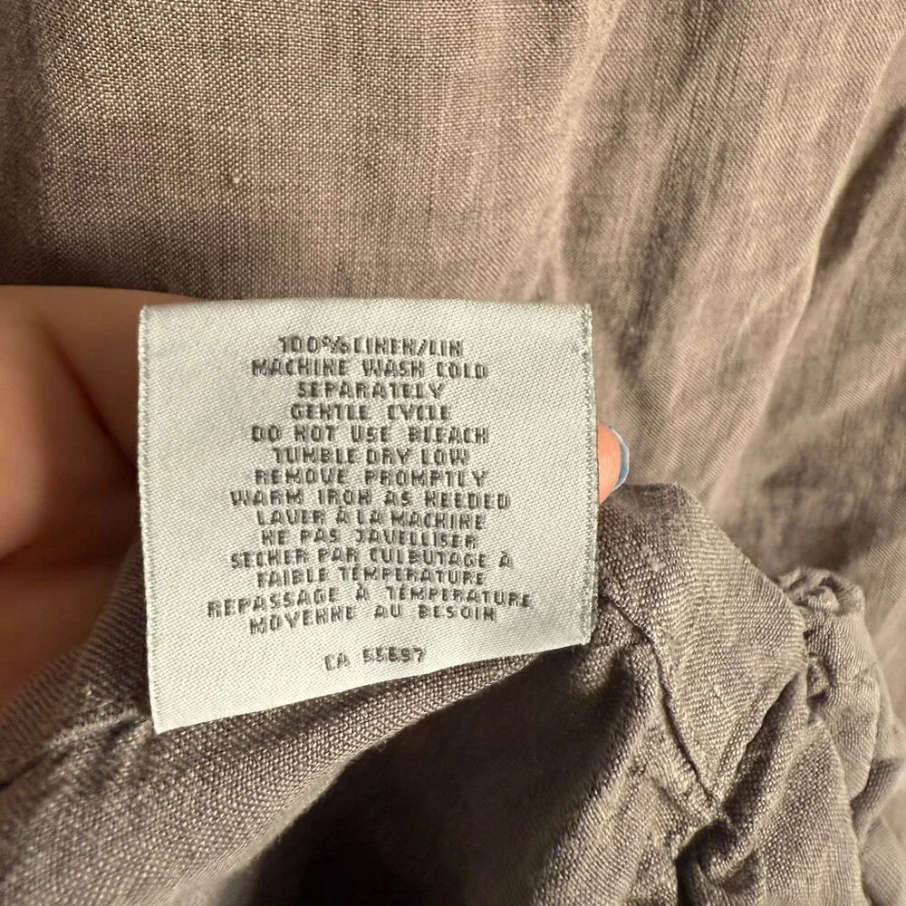 Restoration Hardware Gray 100%‎ Linen Pillowcase - Size Standard